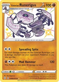 Galarian Runerigus SV066/SV122 Shiny Holo Rare – Shining Fates Pokémon card