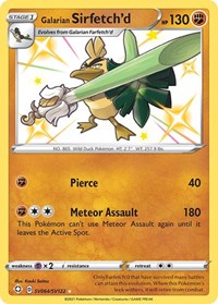 Galarian Sirfetch'd SV064/SV122 Shiny Holo Rare – Shining Fates Pokémon card