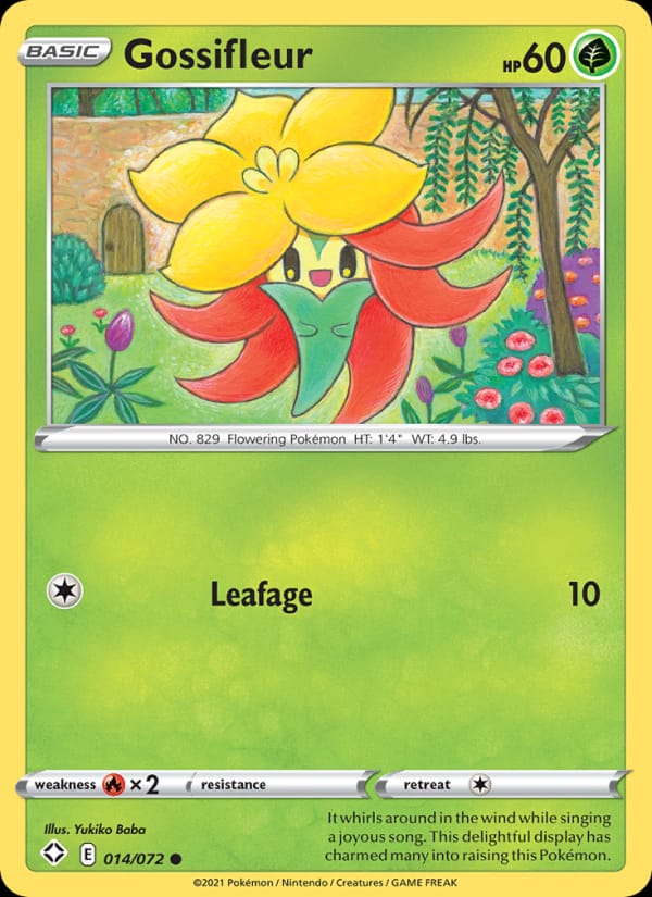 Gossifleur 014/072 Shining Fates Pokémon card