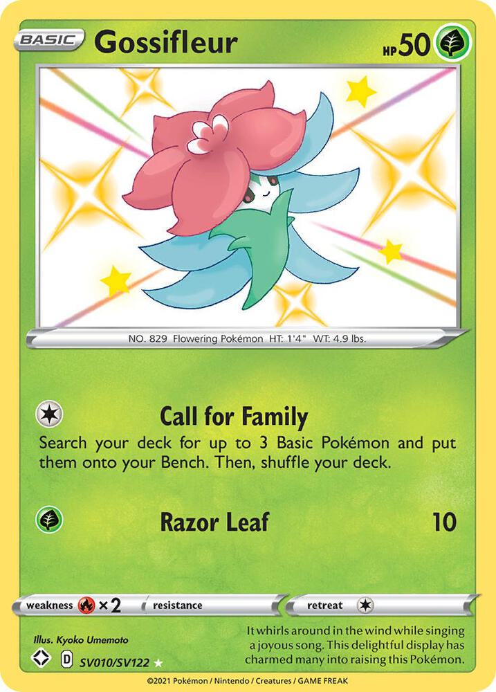 Gossifleur SV010/SV122 Shining Fates Pokémon card