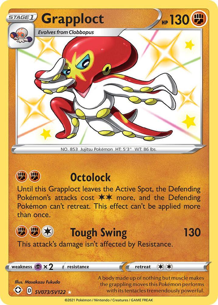 Grapploct SV073/SV122 Shining Fates Pokémon card