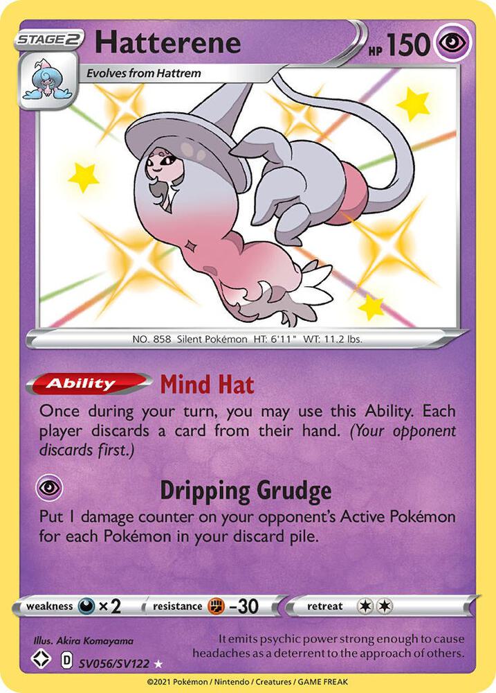 Hatterene SV056/SV122 Shining Fates Pokémon card