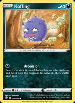 Koffing 041/072 Common – Shining Fates Pokémon card