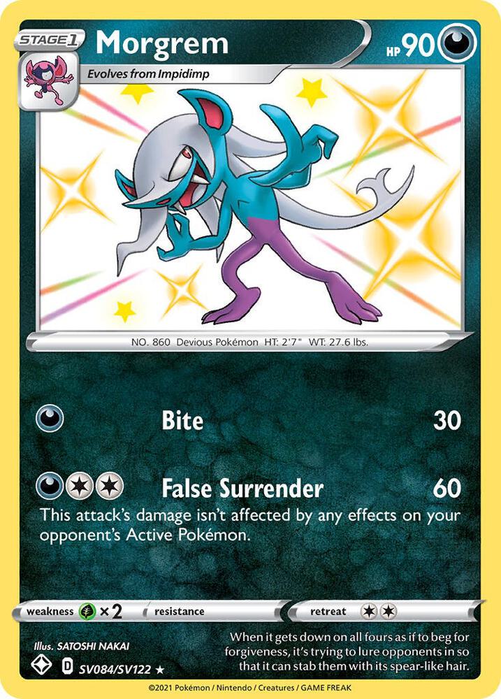Morgrem SV084/SV122 Shining Fates Pokémon card