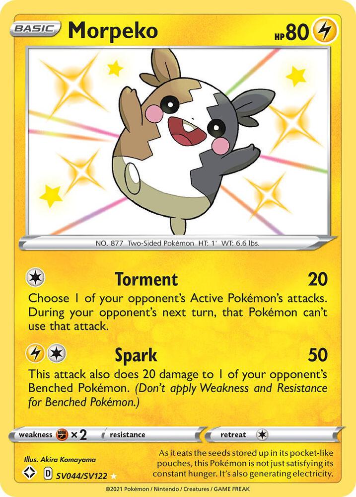 Morpeko SV044/SV122 Shining Fates Pokémon card