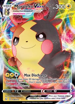 Morpeko VMAX 038/072 Ultra Rare – Shining Fates Pokémon card