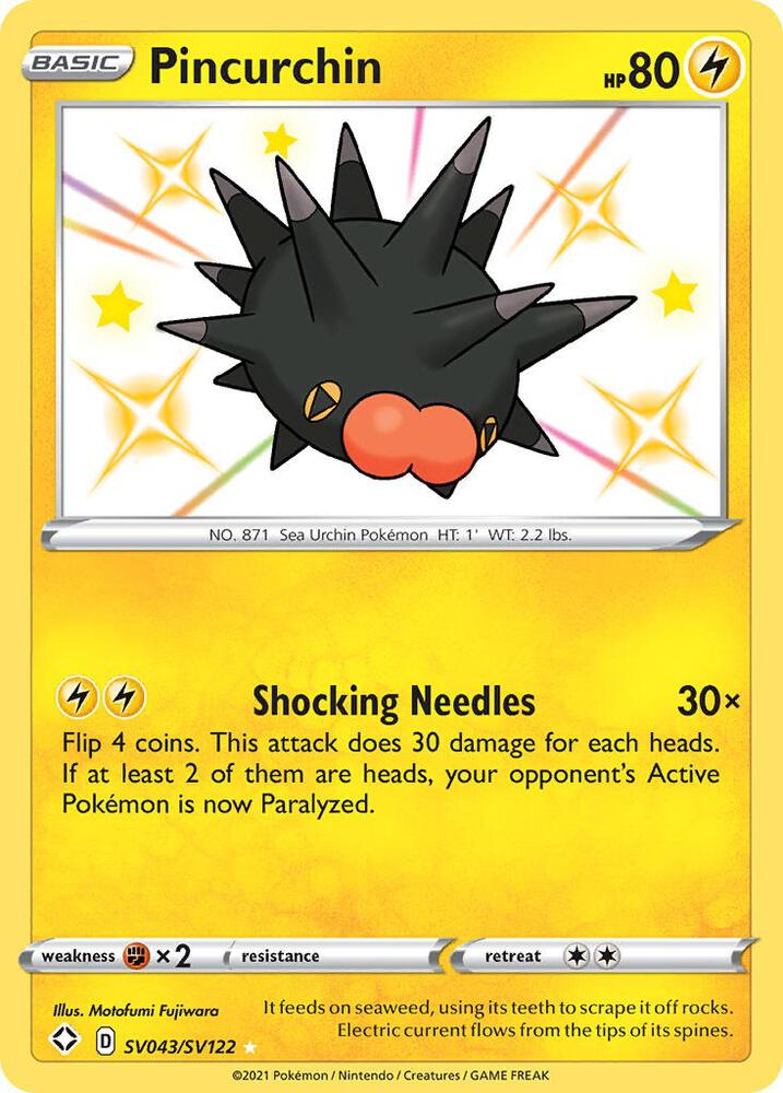 Pincurchin SV043/SV122 Shining Fates Pokémon card