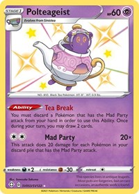 Polteageist SV053/SV122 Shiny Holo Rare – Shining Fates Pokémon card