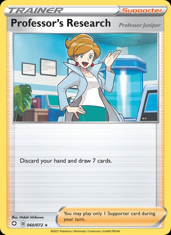 Professor's Research (Professor Juniper) 060/072 Shining Fates Pokémon card