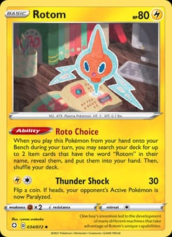 Rotom 034/072 Uncommon – Shining Fates Pokémon card