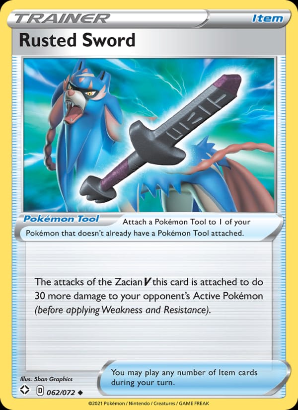 Rusted Sword 062/072 Shining Fates Pokémon card