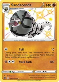 Sandaconda SV071/SV122 Shiny Holo Rare – Shining Fates Pokémon card