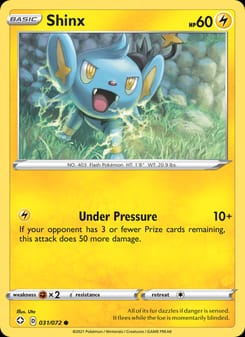 Shinx 031/072 Common – Shining Fates Pokémon card