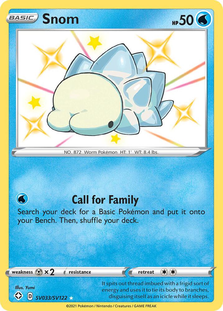 Snom SV033/SV122 Shining Fates Pokémon card