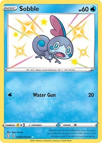 Sobble SV025/SV122 Shiny Holo Rare – Shining Fates Pokémon card