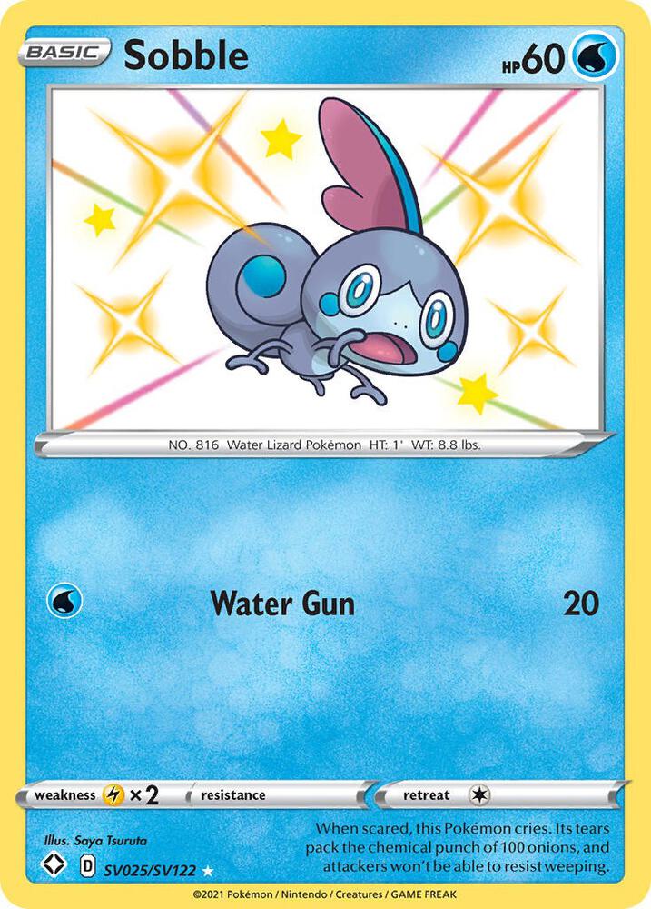 Sobble SV025/SV122 Shining Fates Pokémon card