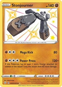 Stonjourner SV075/SV122 Shiny Holo Rare – Shining Fates Pokémon card