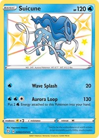 Suicune SV022/SV122 Shiny Holo Rare – Shining Fates Pokémon card