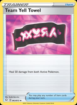 Team Yell Towel 063/072 Uncommon – Shining Fates Pokémon card