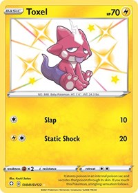 Toxel SV041/SV122 Shiny Holo Rare – Shining Fates Pokémon card