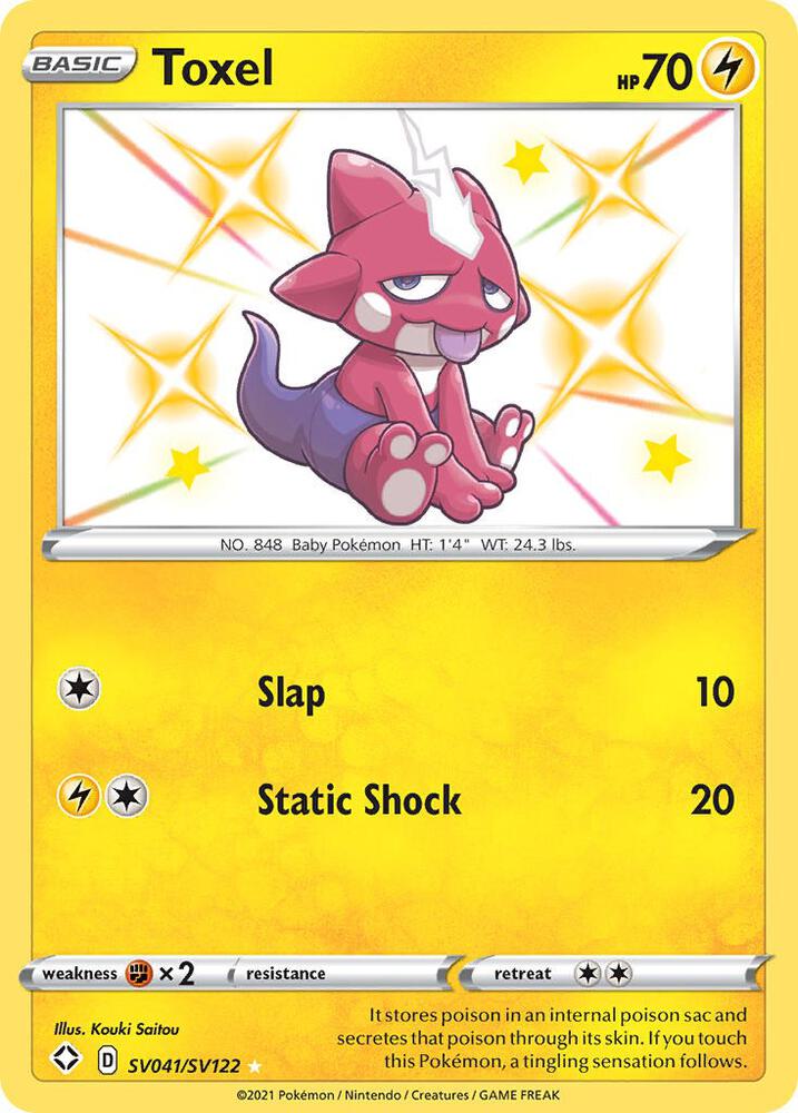 Toxel SV041/SV122 Shining Fates Pokémon card