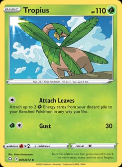 Tropius 005/072 Uncommon – Shining Fates Pokémon card
