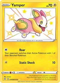 Yamper SV039/SV122 Shiny Holo Rare – Shining Fates Pokémon card