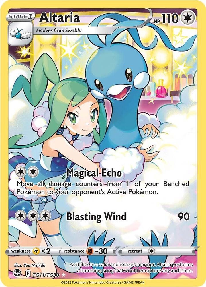 Altaria TG11/TG30 Silver Tempest Pokémon card