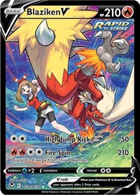 Blaziken V TG14/TG30 Ultra Rare – Silver Tempest Pokémon card