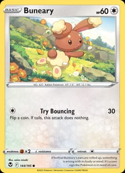 Buneary 144/195 Common – Silver Tempest Pokémon card