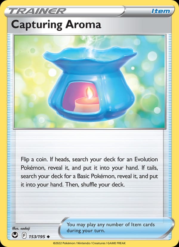 Capturing Aroma 153/195 Silver Tempest Pokémon card