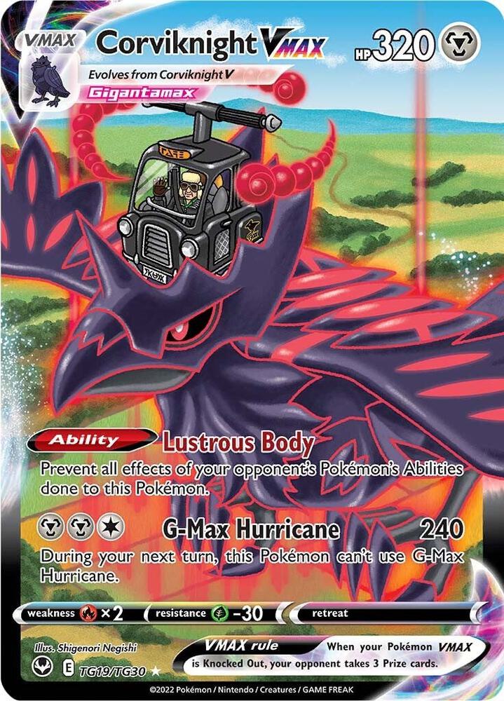 Corviknight VMAX TG19/TG30 Silver Tempest Pokémon card