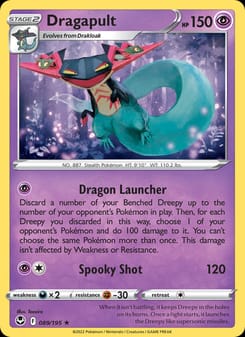 Dragapult 089/195 Holo Rare – Silver Tempest Pokémon card