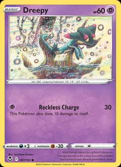 Dreepy 087/195 Common – Silver Tempest Pokémon card