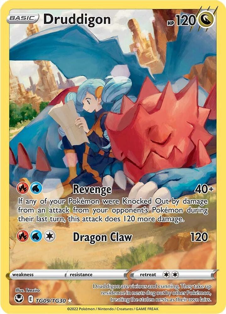 Druddigon TG09/TG30 Silver Tempest Pokémon card