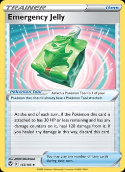 Emergency Jelly 155/195 Uncommon – Silver Tempest Pokémon card
