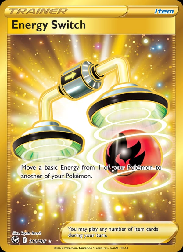 Energy Switch 212/195 Silver Tempest Pokémon card