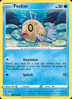 Feebas 039/195 Common – Silver Tempest Pokémon card