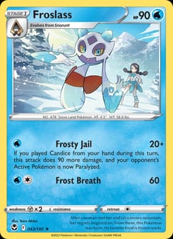 Froslass 043/195 Rare – Silver Tempest Pokémon card