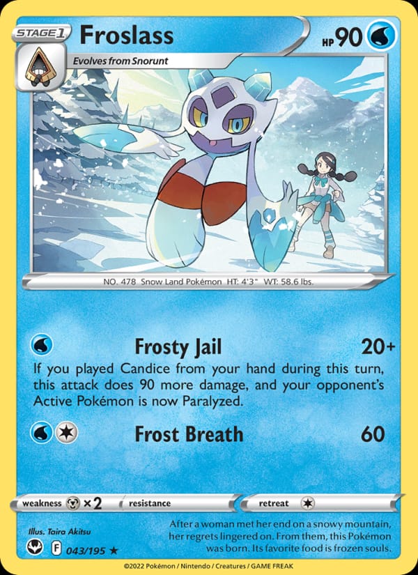 Froslass 043/195 Silver Tempest Pokémon card