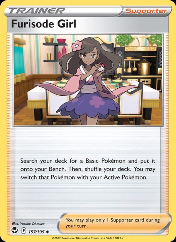Furisode Girl 157/195 Silver Tempest Pokémon card