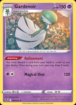 Gardevoir 069/195 Rare – Silver Tempest Pokémon card