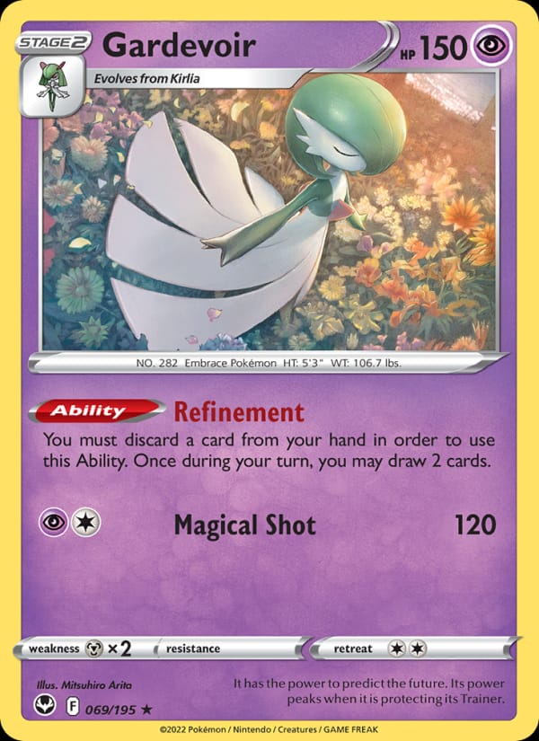 Gardevoir 069/195 Silver Tempest Pokémon card