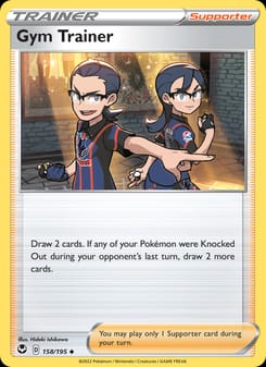 Gym Trainer 158/195 Uncommon – Silver Tempest Pokémon card