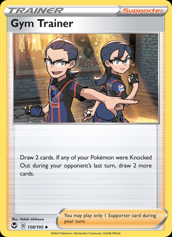 Gym Trainer 158/195 Silver Tempest Pokémon card