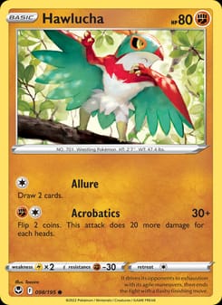Hawlucha 098/195 Common – Silver Tempest Pokémon card
