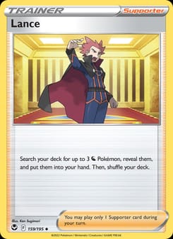 Lance 159/195 Uncommon – Silver Tempest Pokémon card