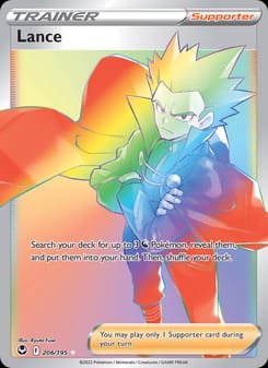 Lance 206/195 Secret Rare – Silver Tempest Pokémon card
