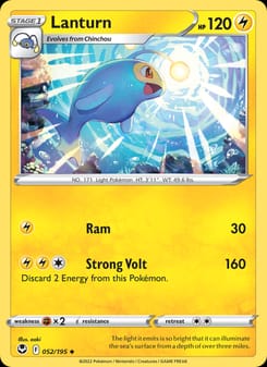 Lanturn 052/195 Uncommon – Silver Tempest Pokémon card