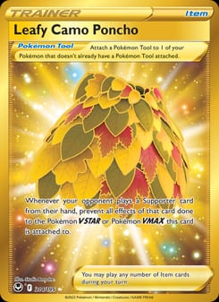 Leafy Camo Poncho 214/195 Secret Rare – Silver Tempest Pokémon card